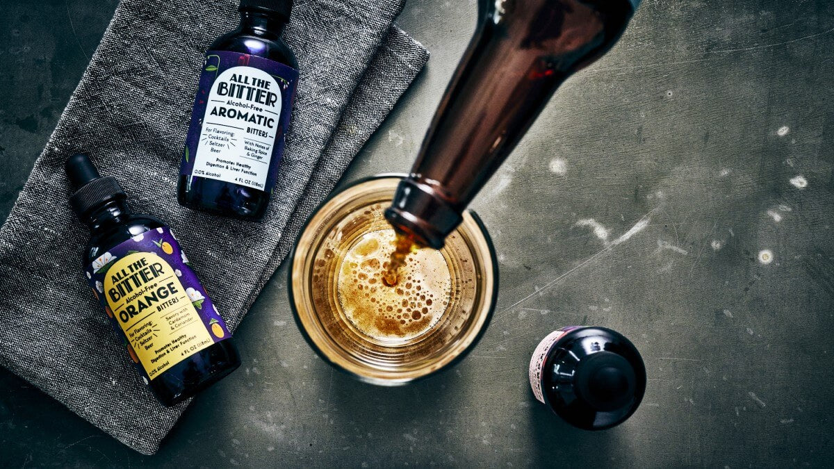 bitters and beer non-alcoholic alcohol-free cocktail bitters