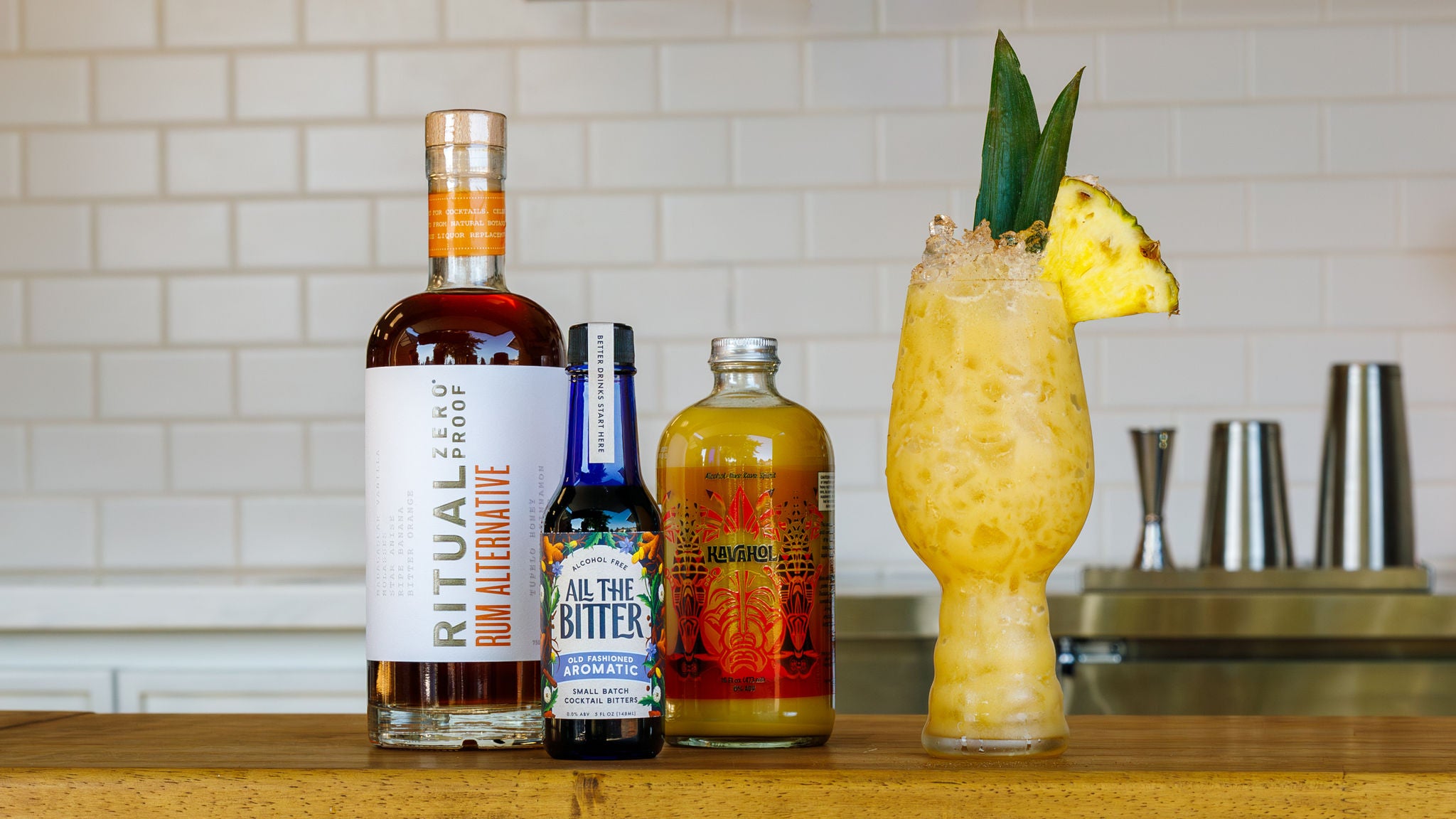 painkiller mocktail non-alcoholic cocktail recipe kava drink