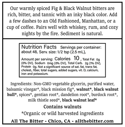 Fig and Black Walnut Bitters